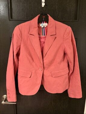 Boden linen cotton blend petite blazer